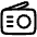 Radio Icon from Plump Line Set