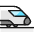 Railroad Fast Train Icon from Ultimate Colors Set