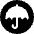 Umbrella Circle Icon from Ultimate Bold Set