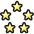 Rating Five Star icon - Free transparent PNG, SVG. No sign up needed.