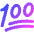 Reaction Emoji 100 Icon from Core Gradient Set