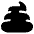 Shit Reaction Icon from Plump Solid Set