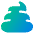 Shit Reaction Icon from Plump Gradient Set