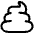 Shit Reaction Icon from Plump Line Set