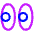 Watch Look Reaction Icon from Plump Neon Set
