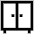 Cupboard Two Doors Icon from Atlas Line Set