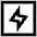 Electricity Square Icon from Atlas Line Set