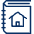 House Book Icon from Cyber Line Set | Free Download as SVG Vector and Transparent PNG | Streamline icons