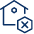 House Remove Icon from Cyber Line Set | Free Download as SVG Vector and Transparent PNG | Streamline icons