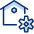 House Setting Icon from Cyber Duotone Set | Free Download as SVG Vector and Transparent PNG | Streamline icons