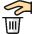 Recycling Hand Trash 1 Icon from Ultimate Colors Set