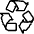 Recycling Sign Icon from Ultimate Light Set | Free Download as SVG Vector and Transparent PNG | Streamline icons