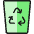 Recycling Trash Bin 2 Icon from Ultimate Colors Set