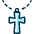Religion Cross Necklace Icon from Ultimate Duotone Set