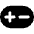 Plus Minus Capsule Icon from Ultimate Bold Set