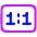 Resize Actual Size Icon from Plump Neon Set