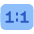 Resize Actual Size Icon from Plump Flat Set