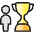 Award Trophy Person Icon from Ultimate Colors Set