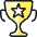 Award Trophy Star Icon from Ultimate Colors Set