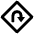 Route Sign U Turn Ahead icon - Free transparent PNG, SVG. No sign up needed.