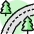 Road Woods Icon from Ultimate Colors Set