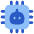 Ai Chip Robot Icon from Plump Flat Set