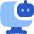 Computer Ai Robot Icon from Flex Flat Set