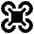 Drone 2 Icon from Sharp Solid Set