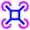 Drone 2 Icon from Core Neon Set