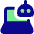 Laptop Ai Robot Icon from Core Pop Set