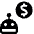 Technology Robot Coin Icon from Ultimate Bold Set