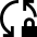 Arrow Sync Lock Icon from Sharp Solid Set