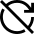 Arrow Update Disable Icon from Sharp Solid Set