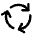 Arrows Cycle Icon from Core Line Set