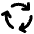 Arrows Cycle Icon from Core Remix Set