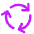 Arrows Cycle Icon from Core Neon Set