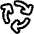 Arrows Cycle Icon from Plump Line Set