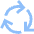 Arrows Cycle Icon from Sharp Flat Set