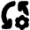 Arrows Sync Settings Icon from Plump Solid Set