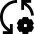 Arrows Sync Settings Icon from Sharp Solid Set