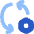 Arrows Sync Settings Nut Icon from Flex Flat Set