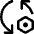 Arrows Sync Settings Nut Icon from Core Line Set