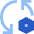 Arrows Sync Settings Nut Icon from Sharp Flat Set