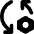 Arrows Sync Settings Nut Icon from Core Solid Set