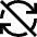 Line Arrow Synchronize Disable Icon from Sharp Line Set