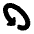Triangle Arrow Rotate Diagonal Left 1 Icon from Plump Solid Set