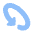 Triangle Arrow Rotate Diagonal Left 1 Icon from Plump Flat Set