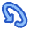 Triangle Arrow Rotate Diagonal Left 1 Icon from Plump Duo Set