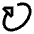 Triangle Arrow Rotate Diagonal Right 1 Icon from Sharp Line Set