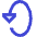Triangle Arrow Rotate Vertical Left 2 Icon from Sharp Duo Set